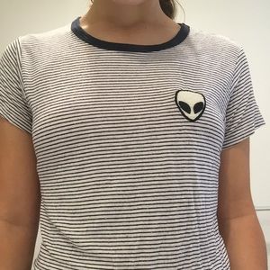 Brandy Melville alien crop top